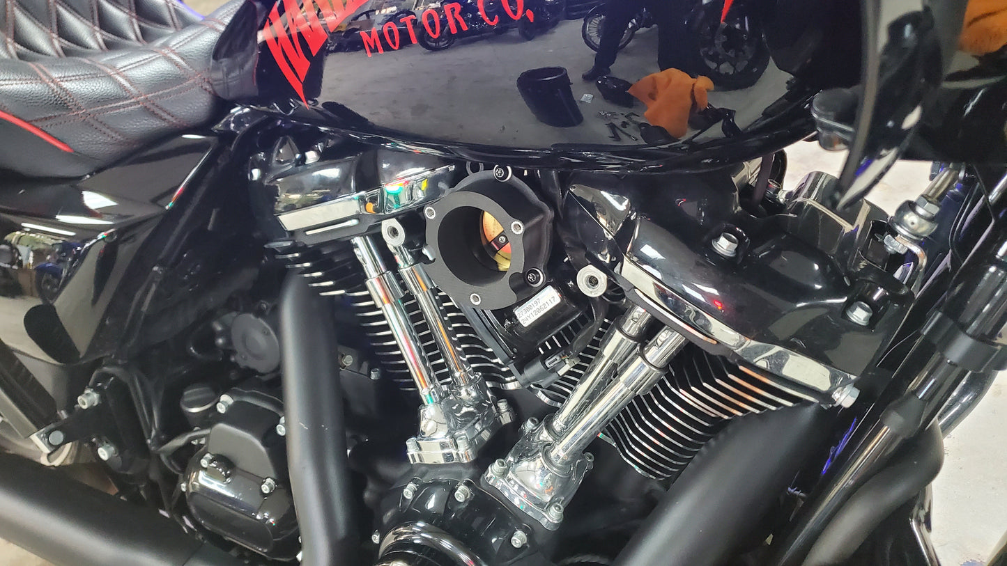 The "L.I.T." HEAVY BREATHER Clear Lid M8 2023-1/2 and up