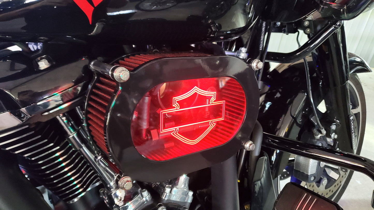 The "L.I.T." HEAVY BREATHER Clear Lid M8 2023-1/2 and up