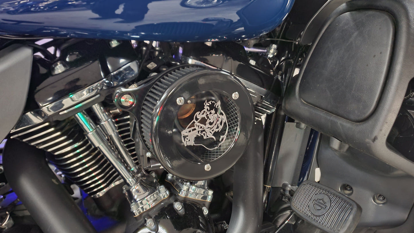 The BULLSEYE Clear Lid M8 Air Filter Assembly (NO LED)