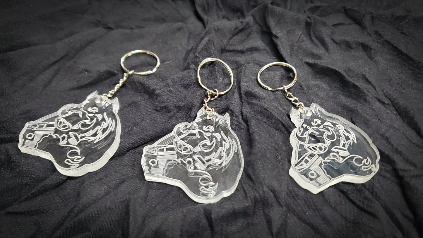 "HOG" Keychain