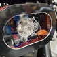 The "L.I.T." HEAVY BREATHER Clear Lid M8 Air Filter Assembly