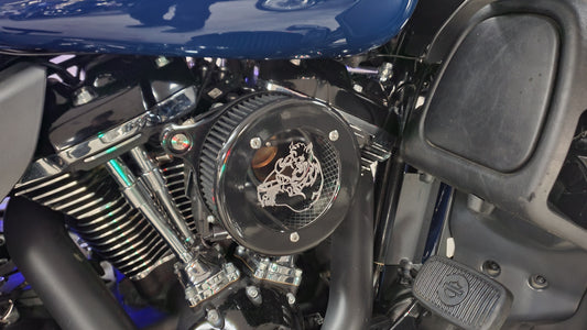 The BULLSEYE Clear Lid M8 Air Filter Assembly (NO LED)