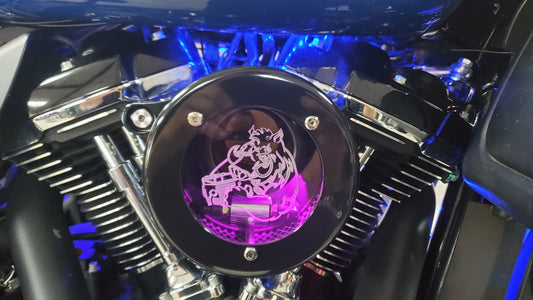 The BULLSEYE "L.I.T." Clear Lid M8 Air Filter Assembly
