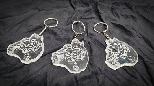 Hog Rider Key Chain HEAD HOGGERS