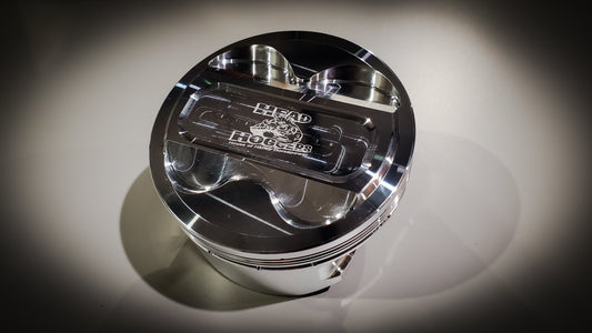 Head Hoggers exclusive M8 BIG BORE 107 to 128ci "shaker" dome'd pistons