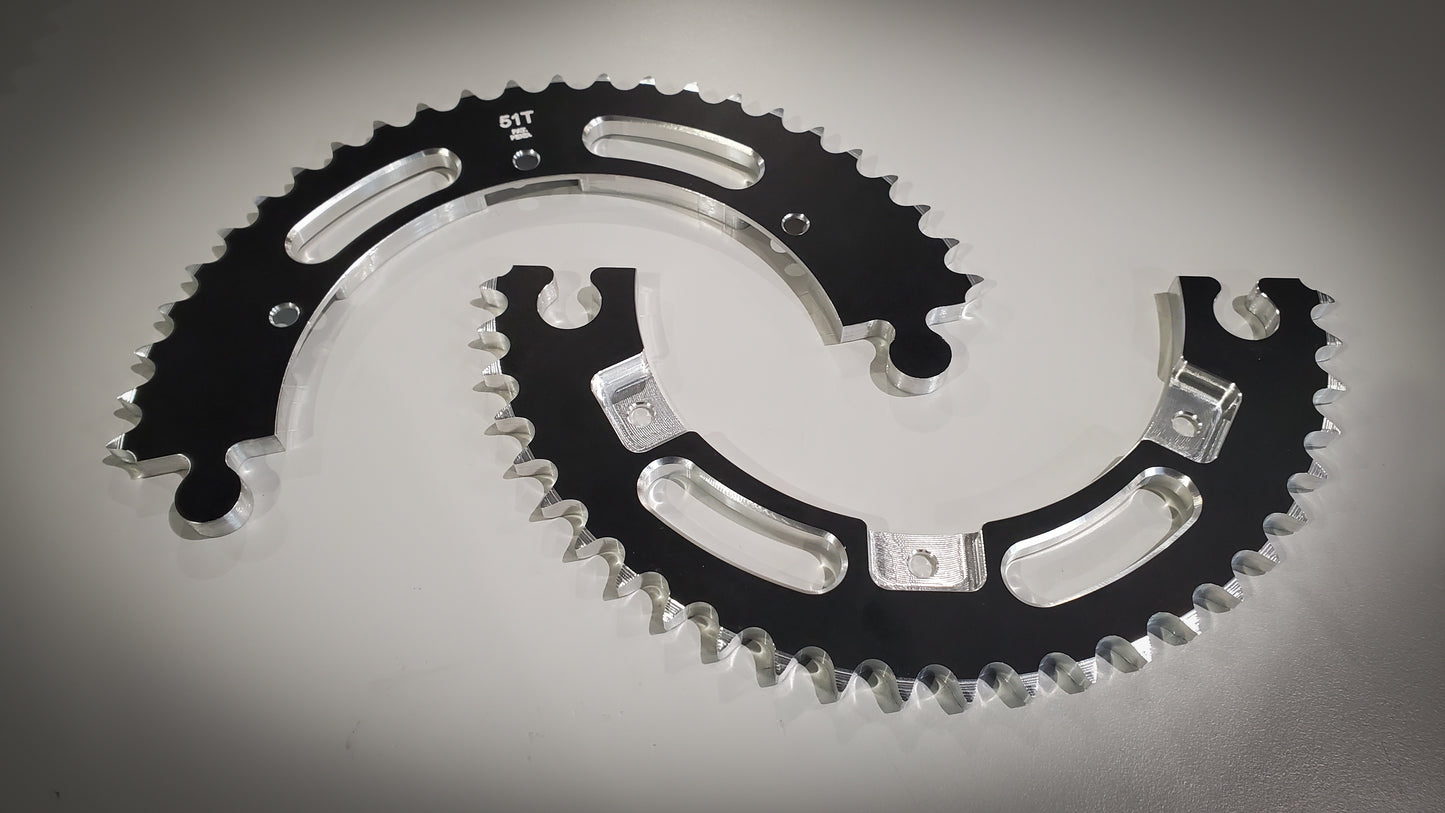 Head Hoggers Patented Split Sprockets For "SWITCHBLADE" System